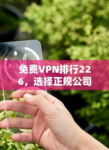 免费VPN排行226，选择正规公司，避开骗局