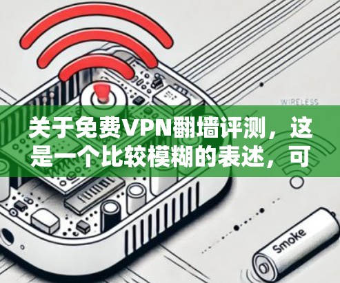 关于免费VPN翻墙评测,这是一个比较模糊的表述,可能指的是对一些通过翻墙将内容直接传输到目标地区的VPN平台进行评测。以下是一些可能的解读和建议 关于免费VPN翻墙评测,这是一个比较模糊的表述,可能指的是对一些通过翻墙将内容直接传输到目标地区的VPN平台进行评测。以下是一些可能的解读和建议